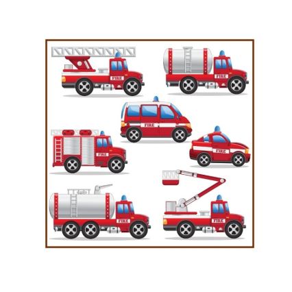 Children's pendant light KIDS ROOM 1xE27/60W/230V Ø 40 cm Firefighters