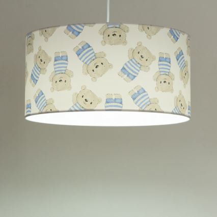 Children's pendant light KIDS ROOM 1xE27/60W/230V Ø 40 cm Teddy Bear