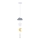 Children's pendant light with cable TRIO 1xE27/20W/230V grey/white/yellow