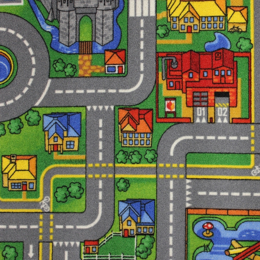 Children's rug PLAYTOWN 160x220 cm multicolored/city