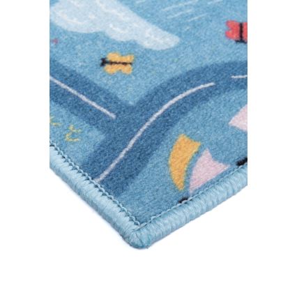 Children's rug STELLA STREETS 100x150 cm blue/city