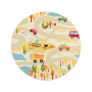 Children's rug STELLA STREETS 120 cm beige/city