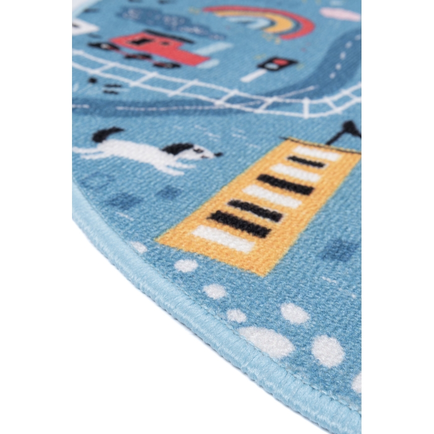 Children's Rug STELLA STREETS 120 cm Blue/City