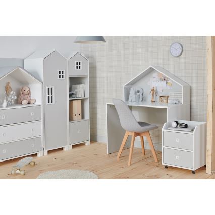 Children's storage container MIRUM 54,2x42,4 cm white/grey