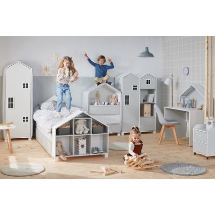 Children's storage container MIRUM 54,2x42,4 cm white/grey