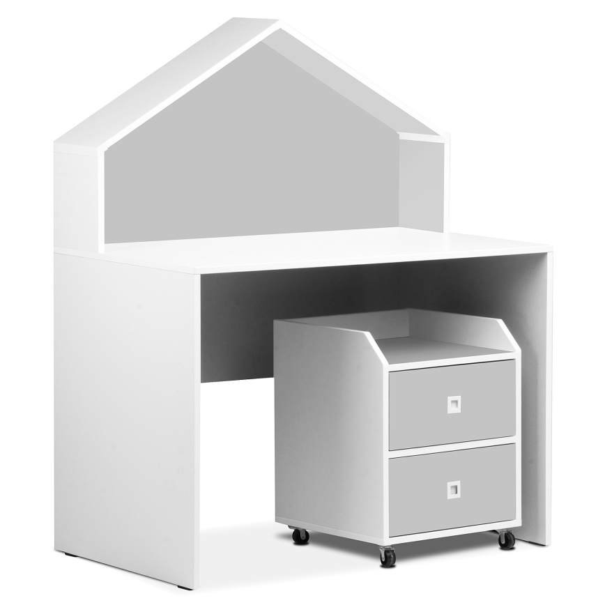 Children's storage container MIRUM 54,2x42,4 cm white/grey
