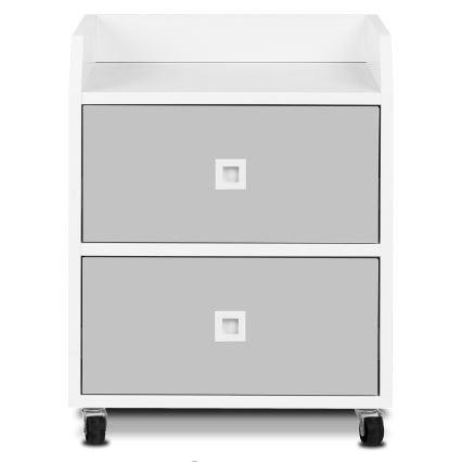 Children's storage container MIRUM 54,2x42,4 cm white/grey