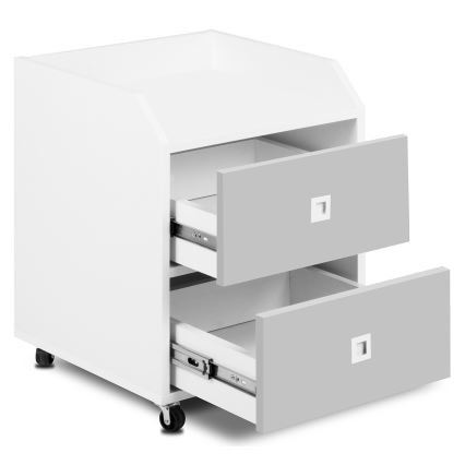 Children's storage container MIRUM 54,2x42,4 cm white/grey