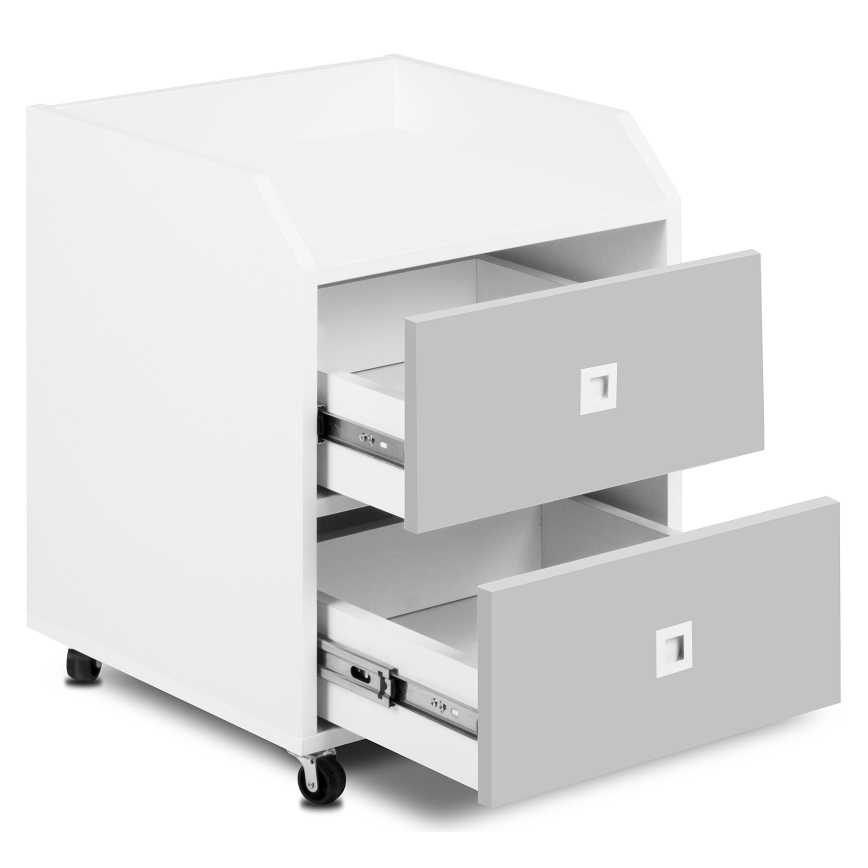 Children's storage container MIRUM 54,2x42,4 cm white/grey
