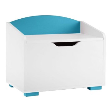 Children's storage container PABIS 50x60 cm white/blue