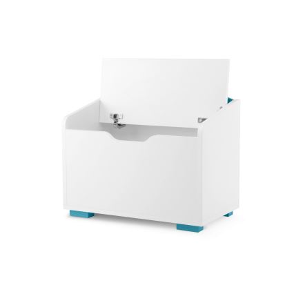 Children's storage container PABIS 50x60 cm white/blue