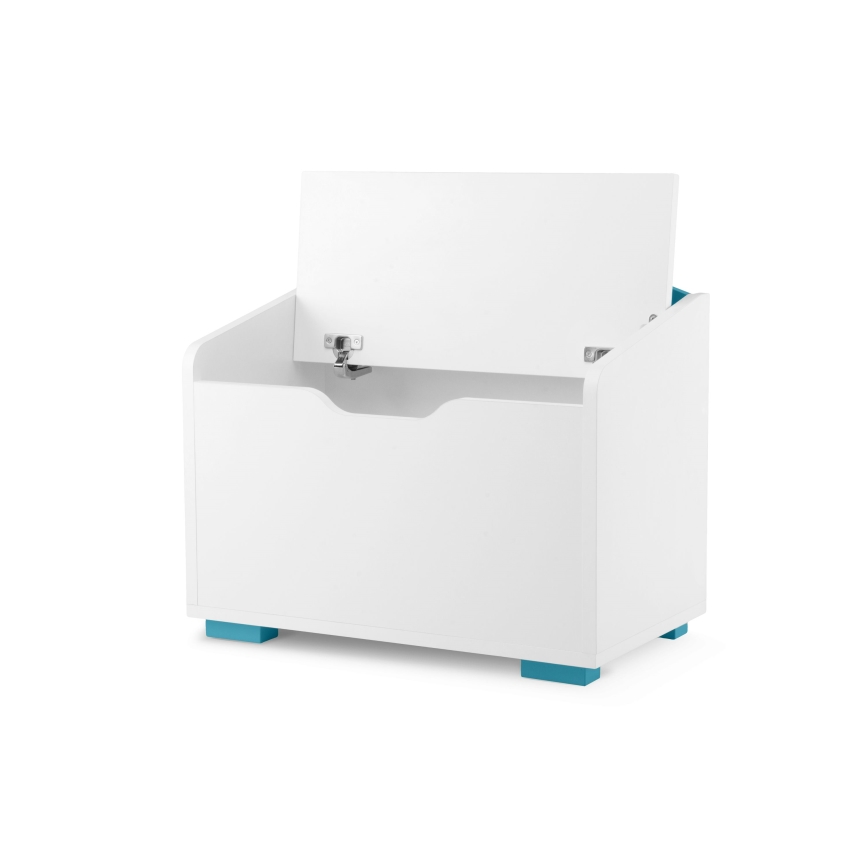 Children's storage container PABIS 50x60 cm white/blue