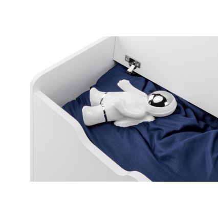 Children's storage container PABIS 50x60 cm white/blue
