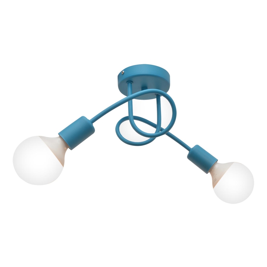 Children's surface-mounted chandelier OXFORD 2xE27/15W/230V blue