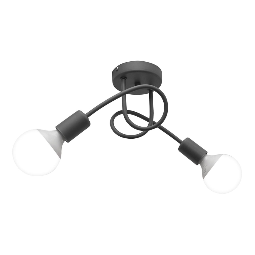 Children's surface-mounted chandelier OXFORD 2xE27/15W/230V grey