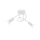 Children's surface-mounted chandelier OXFORD 2xE27/15W/230V white