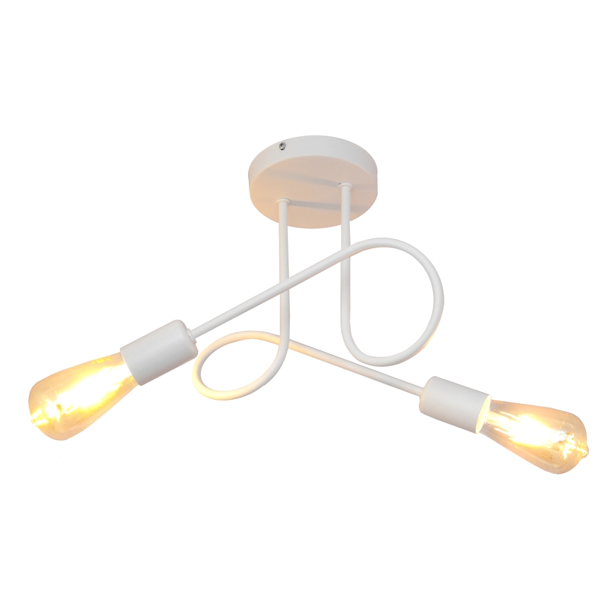 Children's surface-mounted chandelier OXFORD 2xE27/15W/230V white