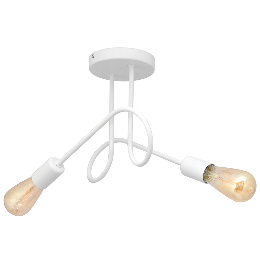 Children's surface-mounted chandelier OXFORD 2xE27/15W/230V white