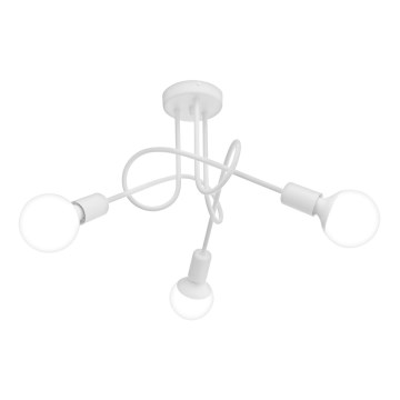Children's surface-mounted chandelier OXFORD 3xE27/15W/230V white