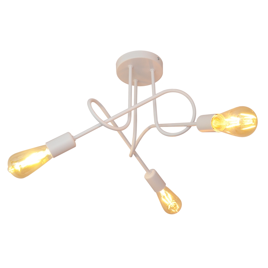 Children's surface-mounted chandelier OXFORD 3xE27/15W/230V white