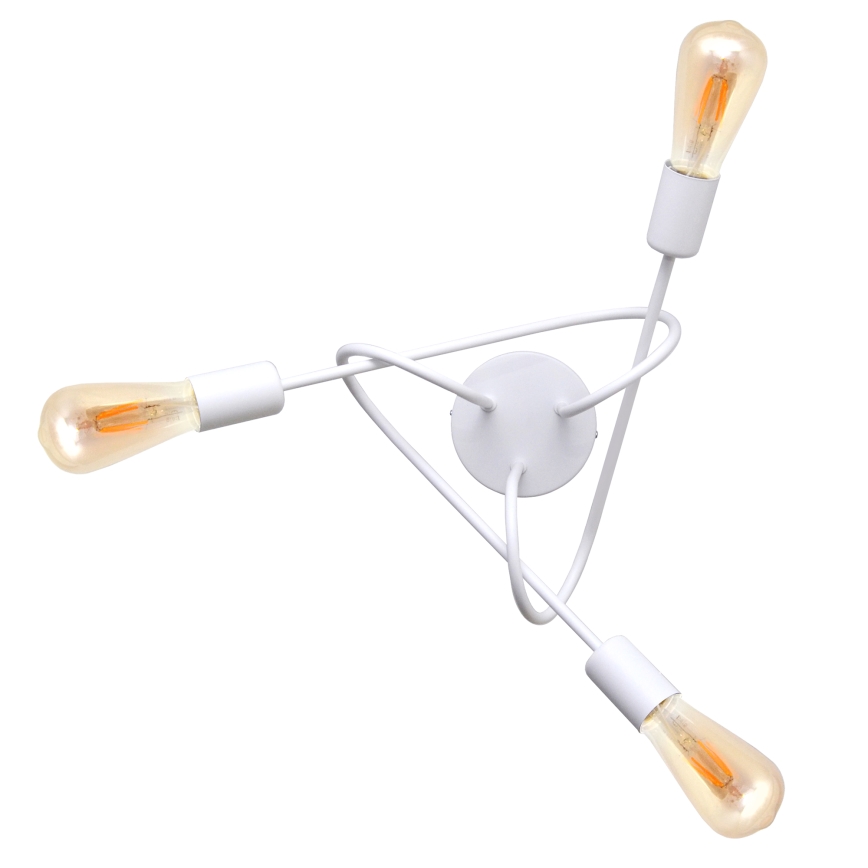 Children's surface-mounted chandelier OXFORD 3xE27/15W/230V white