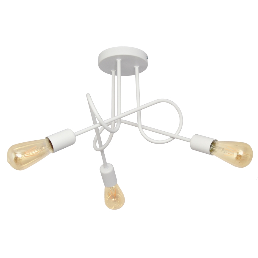 Children's surface-mounted chandelier OXFORD 3xE27/15W/230V white