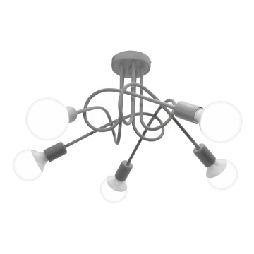 Children's surface-mounted chandelier OXFORD 5xE27/15W/230V