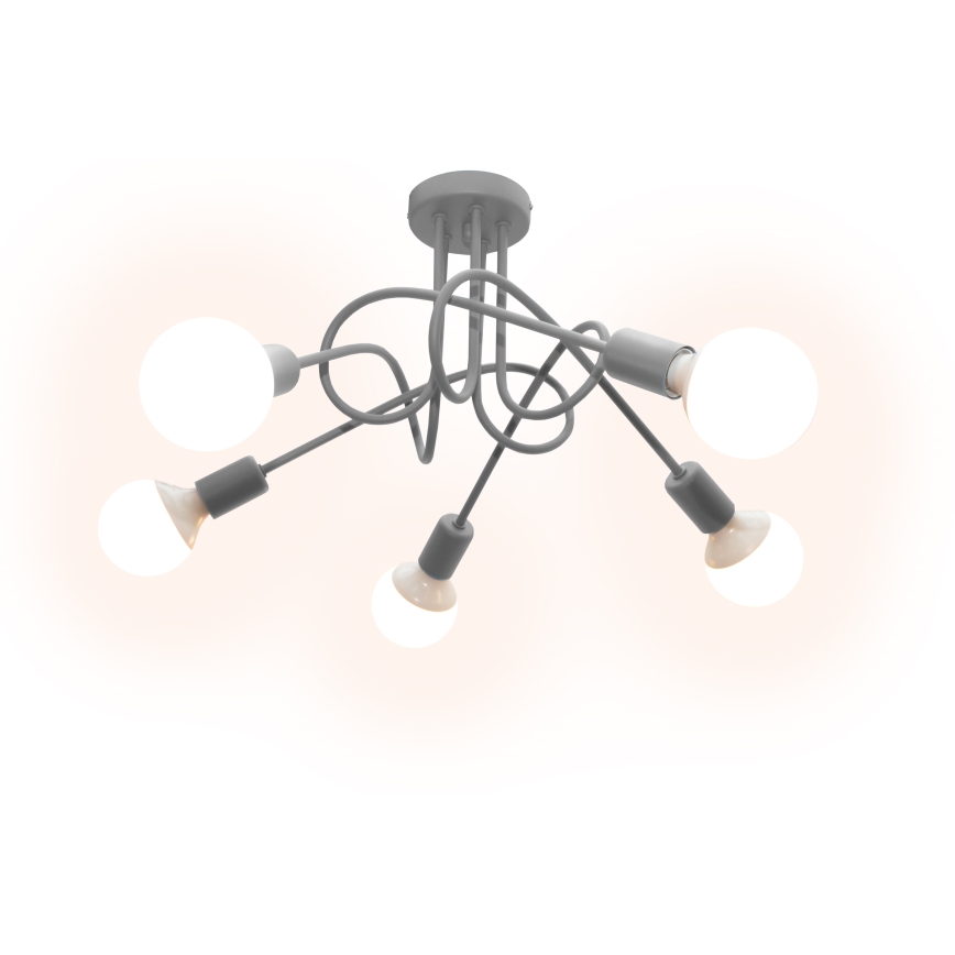 Children's surface-mounted chandelier OXFORD 5xE27/15W/230V