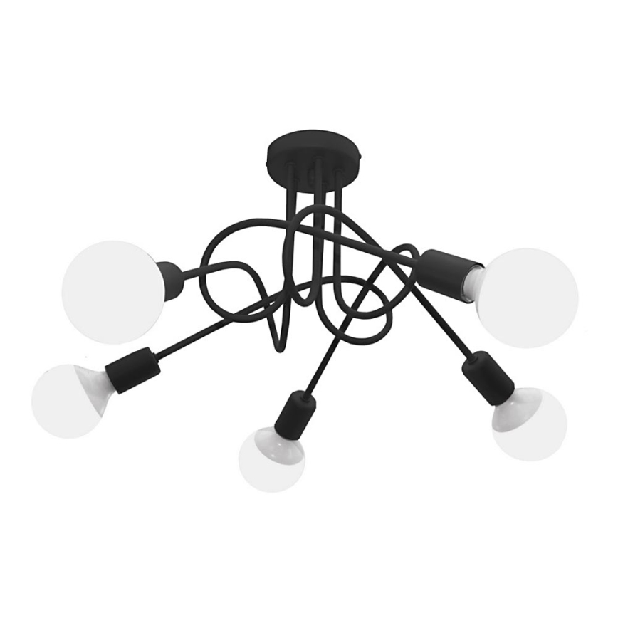 Children's surface-mounted chandelier OXFORD 5xE27/15W/230V