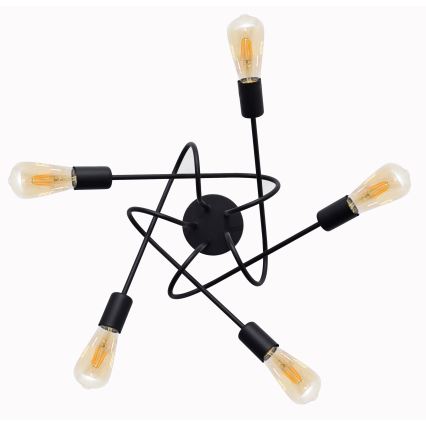 Children's surface-mounted chandelier OXFORD 5xE27/15W/230V