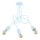 Children's surface-mounted chandelier TANGO 3xE27/60W/230V blue