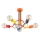 Children's surface-mounted chandelier WINGO 5xE27/15W/230V colorful