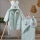 Children's terry set ASLAN - bathrobe, towel, washcloth mint