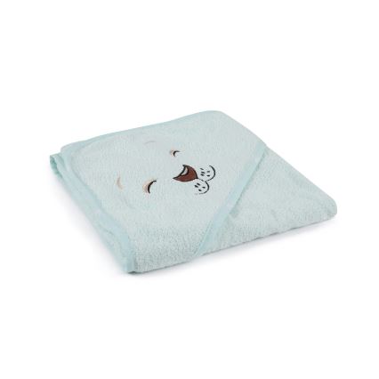 Children's terry set ASLAN - bathrobe, towel, washcloth mint