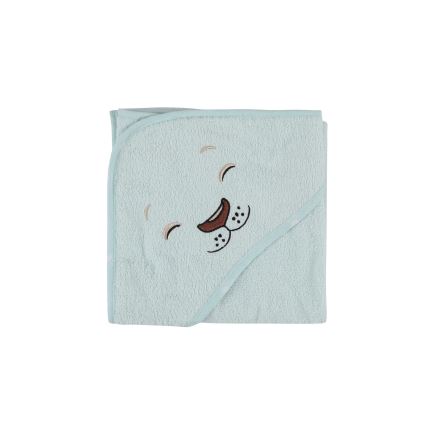 Children's terry set ASLAN - bathrobe, towel, washcloth mint