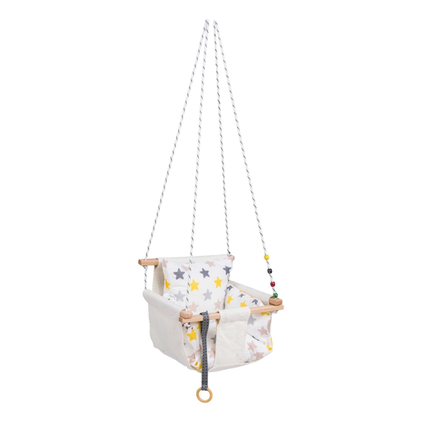 Children's textile swing SELALE white