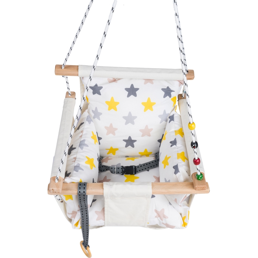 Children's textile swing SELALE white