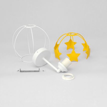 Children's wall lamp STARS 1xE27/15W/230V yellow/white