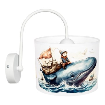 Children's wall light OCEAN 1xE27/60W/230V