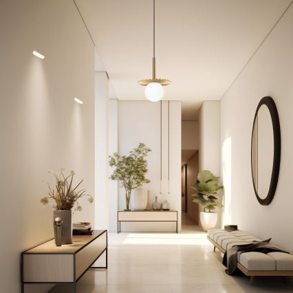 CHITA Cable-Hung Chandelier 1xG9/5W/230V, Gold