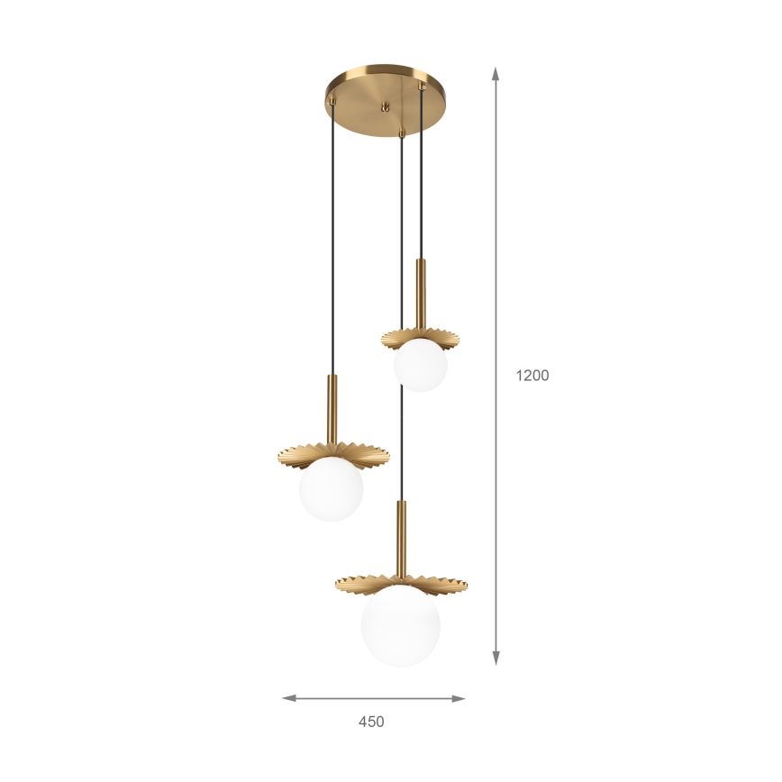 CHITA Pendant Light 3xG9/5W/230V Gold
