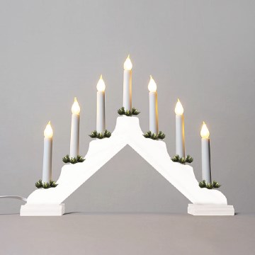 Christmas candlestick FILAMENT 7xE10/0,2W/230V