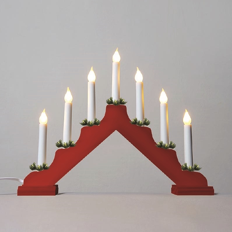 Christmas candlestick FILAMENT 7xE10/0,2W/230V
