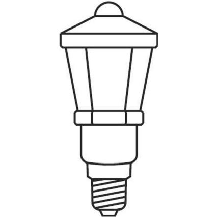 Christmas chain LANTERN 12xE10/10,7m white, Made in Europe