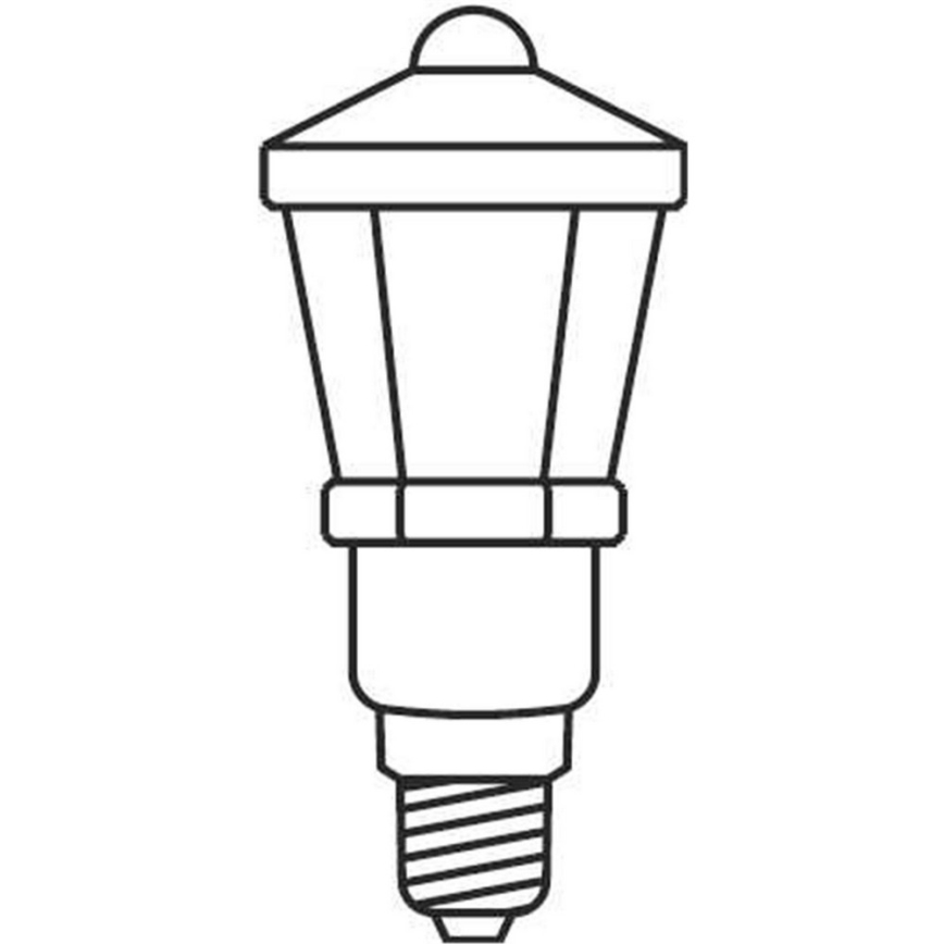 Christmas chain LANTERN 12xE10/10,7m white, Made in Europe