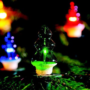 Christmas chain TREE 12xE10 10,7m multicolor, Made in Europe