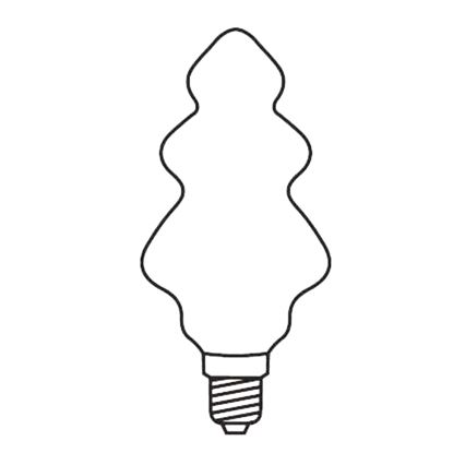 Christmas chain TREE 12xE10/20V/230V white