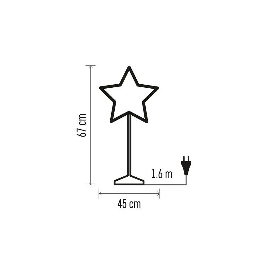 Christmas decoration 1xE14/25W/230V d. 45 cm golden