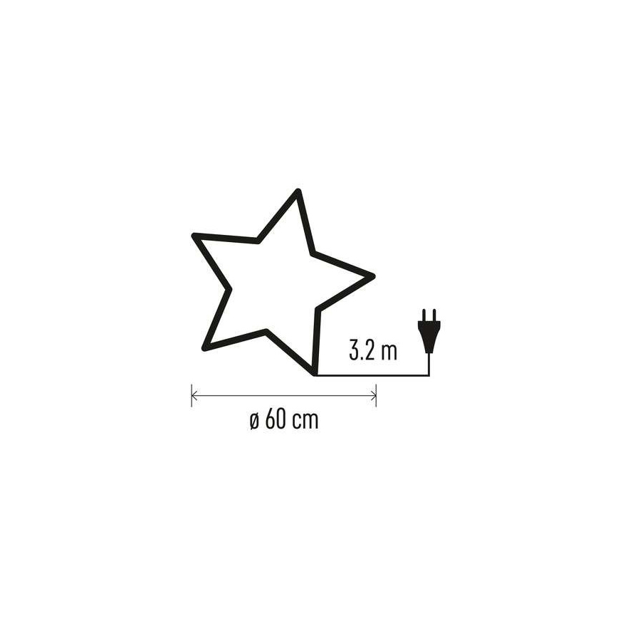 Christmas decoration 1xE14/25W/230V d. 60 cm golden