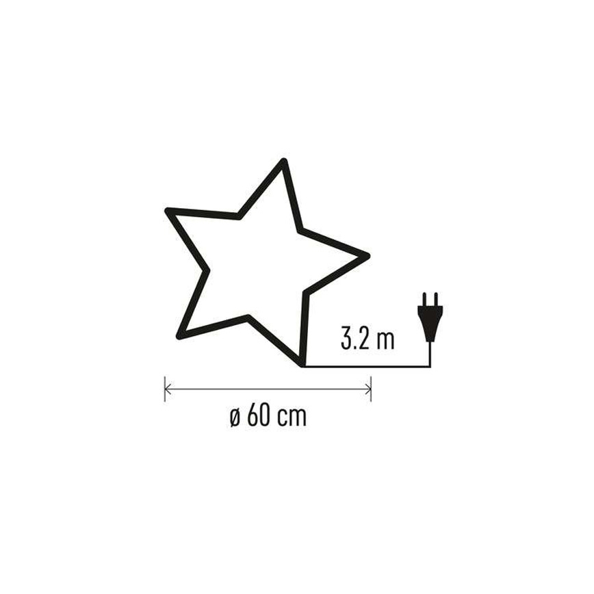 Christmas decoration 1xE14/25W/230V d. 60 cm silver